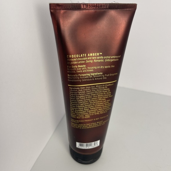 Bath & Body Works Chocolate Amber Body Cream Moisturizing Lotion 8 oz Retired - Picture 3 of 3